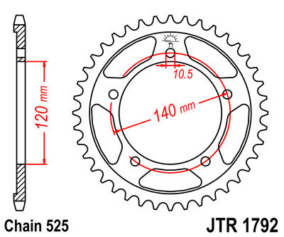 Звезда задняя JTR1792-43 JTR1792-43 , фото Звезда задняя JTR1792-43 JTR1792-43 , , ,