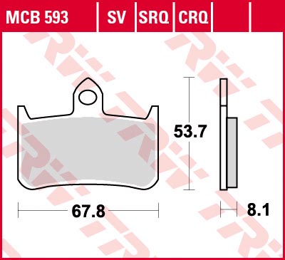 Колодки тормозные TRW MCB593 SV (FDB533) FDB 533 (MCB593SV) , фото Колодки тормозные TRW MCB593 SV (FDB533) FDB 533 (MCB593SV) , , ,