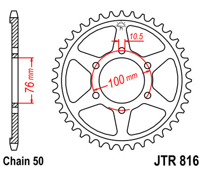 Звезда задняя JTR816-45 JTR816-45 , фото Звезда задняя JTR816-45 JTR816-45 , , ,