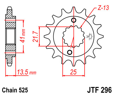 Звезда передняя JTF296-16 JTF296-16 , фото Звезда передняя JTF296-16 JTF296-16 , , ,