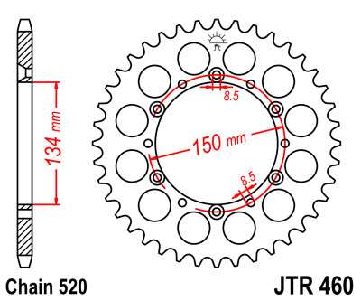 Звезда задняя JTR460-46 JTR460-46 , фото Звезда задняя JTR460-46 JTR460-46 , , ,