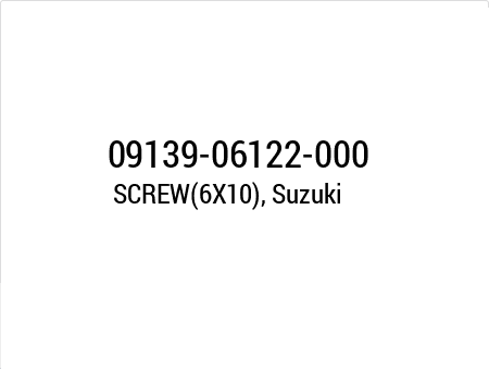 Винт (6X10), Suzuki (09139-06122-000) 09139-06122-000 , фото Винт (6X10), Suzuki (09139-06122-000) 09139-06122-000 , , ,