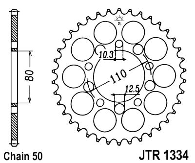 Звезда задняя JTR1334-40 JTR1334-40 , фото Звезда задняя JTR1334-40 JTR1334-40 , , ,