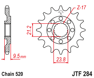 Звезда передняя JTF284-13SC JTF284-13SC , фото Звезда передняя JTF284-13SC JTF284-13SC , , ,