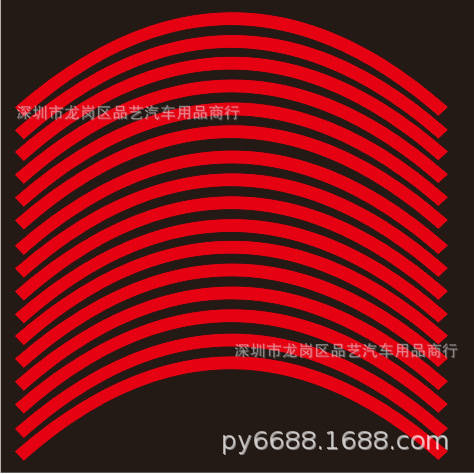 Наклейки на обод R12 - R18, Красный R18nakl-red , фото Наклейки на обод R12 - R18, Красный R18nakl-red , , ,