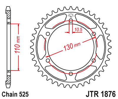 Звезда задняя JTR1876-45 JTR1876-45 , фото Звезда задняя JTR1876-45 JTR1876-45 , , ,