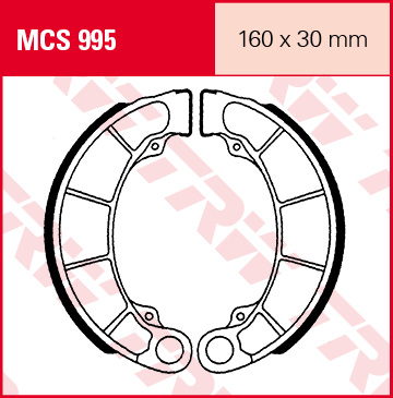 Колодки тормозные барабанные TRW MCS995 FSB 946 MCS995 , фото Колодки тормозные барабанные TRW MCS995 FSB 946 MCS995 , , ,
