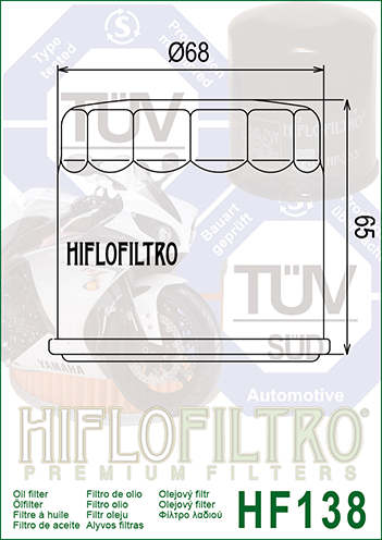 Масляный фильтр HIFLO HF138 HF138 , фото 2 фото Масляный фильтр HIFLO HF138 HF138 , , , фото 2
