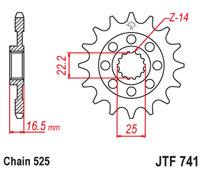 Звезда передняя JTF741-15 JTF741-15 , фото Звезда передняя JTF741-15 JTF741-15 , , ,