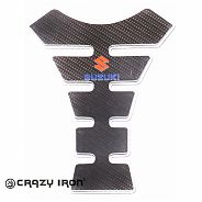 фото Наклейка на бак CRAZY IRON, SUZUKI, текстура карбона  cipr1006