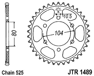 Звезда задняя JTR1489-39 JTR1489-39 , фото Звезда задняя JTR1489-39 JTR1489-39 , , ,