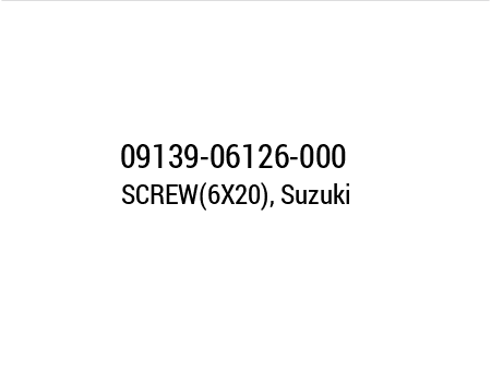 Винт (6X20), Suzuki (09139-06126-000) 09139-06126-000 , фото Винт (6X20), Suzuki (09139-06126-000) 09139-06126-000 , , ,