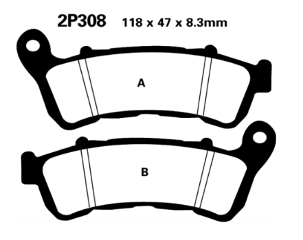 Колодки тормозные NISSIN 2P-308ST FDB 2196 , фото Колодки тормозные NISSIN 2P-308ST FDB 2196 , , ,