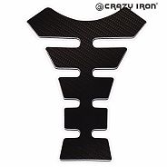 фото Наклейка на бак CRAZY IRON, текстура карбона  cipr1032