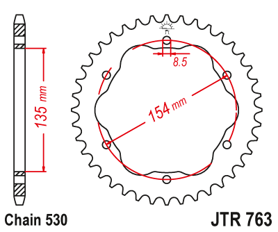 Звезда задняя JTR763-40 JTR763.40 , фото Звезда задняя JTR763-40 JTR763.40 , , ,