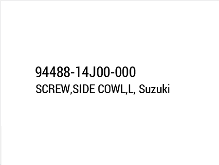 Винт крепления пластика Suzuki 94488-14J00-000 94488-14J00-000 , фото Винт крепления пластика Suzuki 94488-14J00-000 94488-14J00-000 , , ,