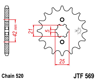 Звезда передняя JTF569-14 JTF569-14 , фото Звезда передняя JTF569-14 JTF569-14 , , ,