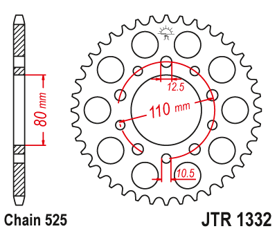 Звезда задняя JTR1332-38 JTR1332-38 , фото Звезда задняя JTR1332-38 JTR1332-38 , , ,