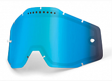 фото Линза 100% Racecraft/Accuri/Strata Vented Dual Pane Lens Anti Fog Mirror Blue  51006-022-02
