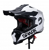 фото Шлем эндуро SPARX Raptor (JH-601) (бело-черный, XL)  JH-601