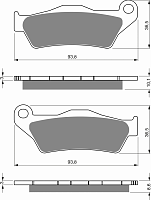 фото Колодки тормозные GOLDfren 292 S33 (FDB2039)  FDB 2039 ST (249 S33)