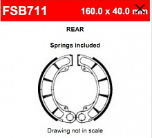 фото Колодки тормозные Ferodo FSB711  FSB 711