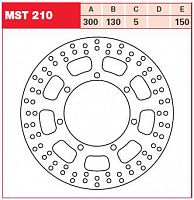 фото Тормозной диск TRW MST210  MST210