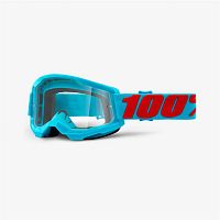 фото Очки 100% Strata 2 Goggle Summit / Clear Lens бирюзовый/красный  50421-101-08