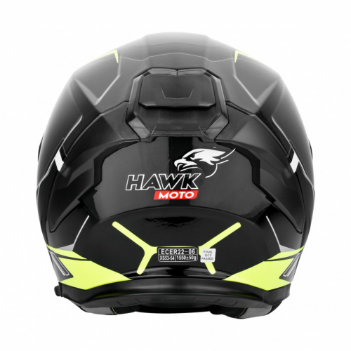 фото Мотошлем HAWK MOTO SPORT, Чёрный/Зелёный XL HM-SPORT-GRN-XL ,  , ,  фото 2