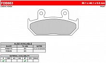 фото Колодки тормозные Ferodo FDB663 P  FDB 663 P