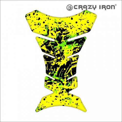 фото Наклейка на бак CRAZY IRON, PAINT FISH, желтая cipr1049 ,  , , 
