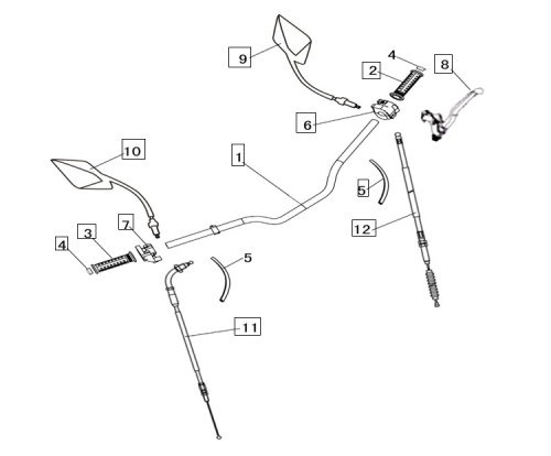 фото Трос газа Racer Racer RC250CK-N Fighter FIG0029  ,  , , 