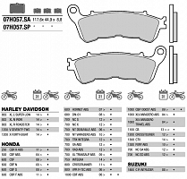 фото Колодки тормозные BREMBO 07HO57SA (FDB2196)  FDB 2196 07HO57SA
