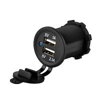 фото Разъем USB Skipper 5В 3.1A, врезной, без панели  SK-DS2013