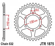 фото Звезда задняя JTR1875-48  JTR1875-48
