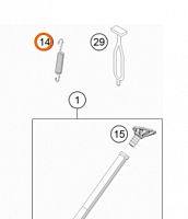 фото Пружина боковой подставки KTM EXC/EXCF 250-500 /17->  79003024000