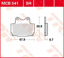 фото Колодки тормозные TRW MCB 541 (FDB386)  FDB 386