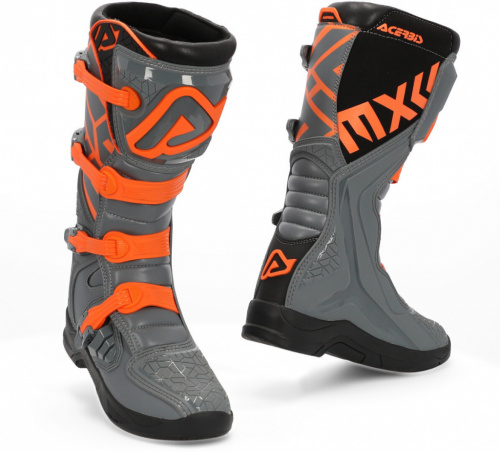 фото Мотоботы кроссовые Acerbis X-TEAM Grey/Orange 45  0022999.240.045  ,  , , 