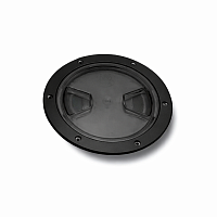 фото Лючок AAA Прозрачный \ Черный, 127мм  SK-13561-BKC