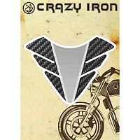 фото Наклейка на бак CRAZY IRON, #4 текстура карбона  cipr1061
