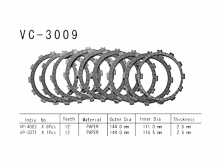 фото Диски сцепления фрикционные VESRAH VC-3009  VC-3009 CK3462