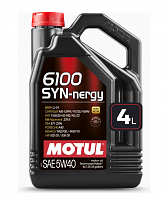 фото Масло Motul 6100 5w40 SYN-nergy SAE 4L  107978