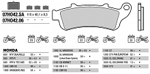 фото Колодки тормозные BREMBO 07HO42SA (FDB 2098)  FDB 2098 -BREMBO