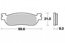 фото Колодки тормозные SBS 728LS REAR (FDB2083 ST)  FDB 2083 ST-SBS