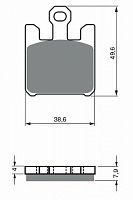 фото Колодки тормозные GOLDfren 200 S33 (FDB2164)  FDB 2164 ST (200 S33) 