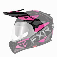 фото Козырек FXR Maverick Modular Team Black/Charcoal/Fuchsia, One Size  201744-1090-00