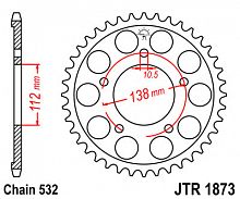фото Звезда задняя JTR1873-48  JTR1873-48