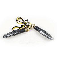 фото Поворотник LED CH-1040 карбон светодиодные (компл 2шт) бегущие огни  00000013366
