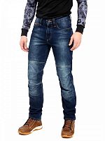 фото Мотоджинсы STARKS SPIDER, МУЖСКИЕ REGULAR FIT,СТЕЙЧ, ТЕМНО СИНИЙ ПОТЕРТЫЙ (30)  LC12003-S