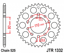 фото Звезда задняя JTR1332-43  JTR1332-43